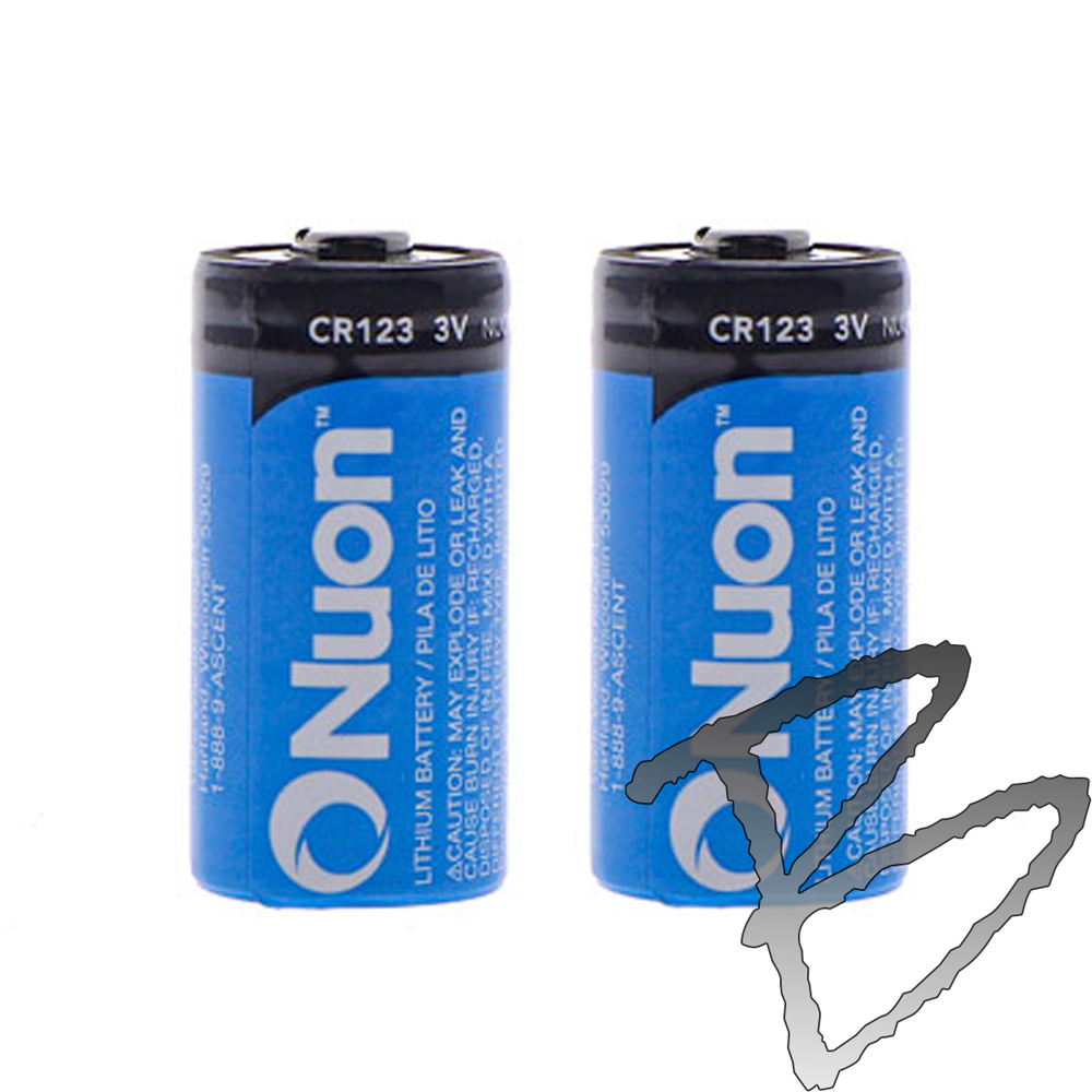 Titanium CR123A 3V Lithium Battery - 2 Pack