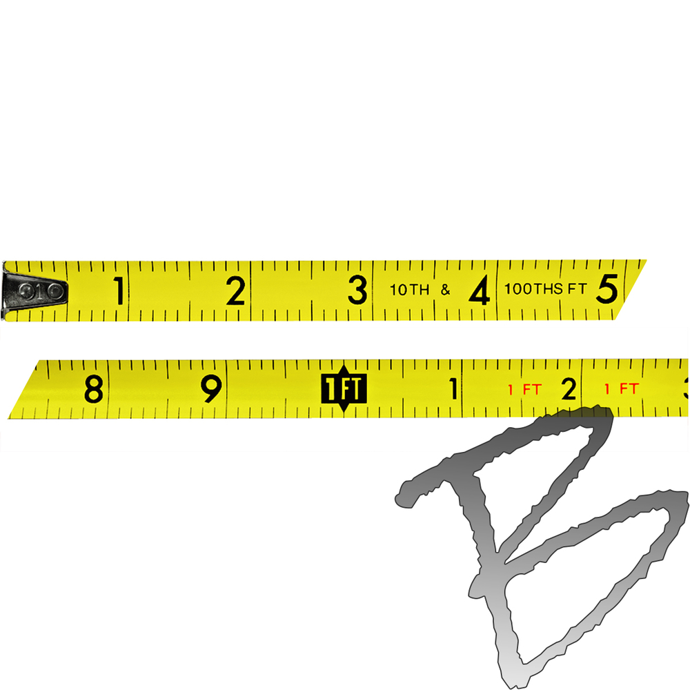 Keson 25’ Engineer’s Pocket Tape – Engineer’s Scale Only (#PG2510)