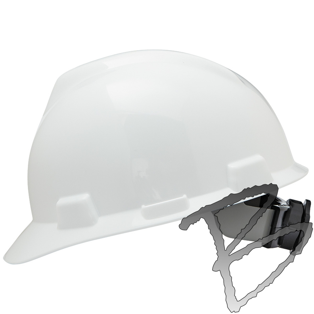 Msa V-Gard Slotted Hard Hat With Fas-Trac Suspension