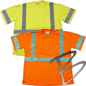 Image Dicke Safety Products T-Shirt Class 3, Silver Stripes w/ Pocket
