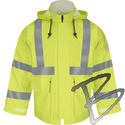 Image Bulwark FR Hi-Visibility Flame-Resistant Rain Jacket, 10oz