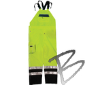 Image Kishigo Black Series Brilliant Rainwear Bib Pants, Class E, Lime