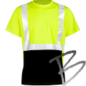 Image Kishigo Black Bottom Class 2 T-Shirt, Lime