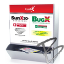 Image CoreTex Combo WallMount Box; Sun X SPF 30+ & Bug X Free Towelettes, 25+25/box