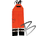 Image Kishigo Black Series Brilliant Rainwear Bib Pants, Class E, Orange